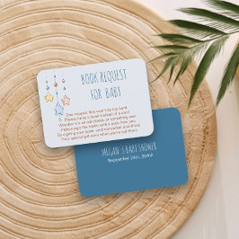 Cartão De Informações Solicitação de Livro para Enfermeiro Poem Bebê Azu