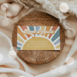 Cartão De Informações Solicitação de Livro Retroativo do Chá de fraldas 