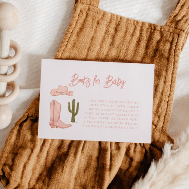 Cartão De Informações Solicitação de Livro Tema da Cowgirl (Criador carregado)