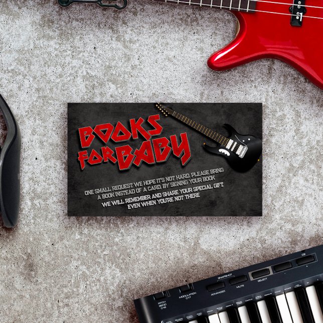 Cartão De Informações Solicitação de nascer para Livro de Chás de fralda (Criador carregado)