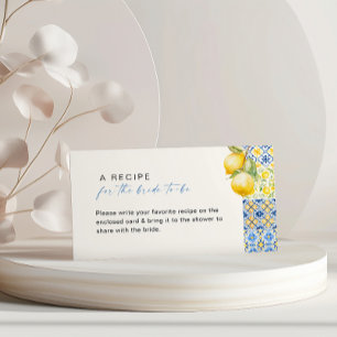 Cartão De Informações Solicitação de recebimento de Azulejos italianos m