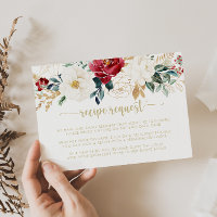 Solicitação de Receita de Casamento Dourado Clássi