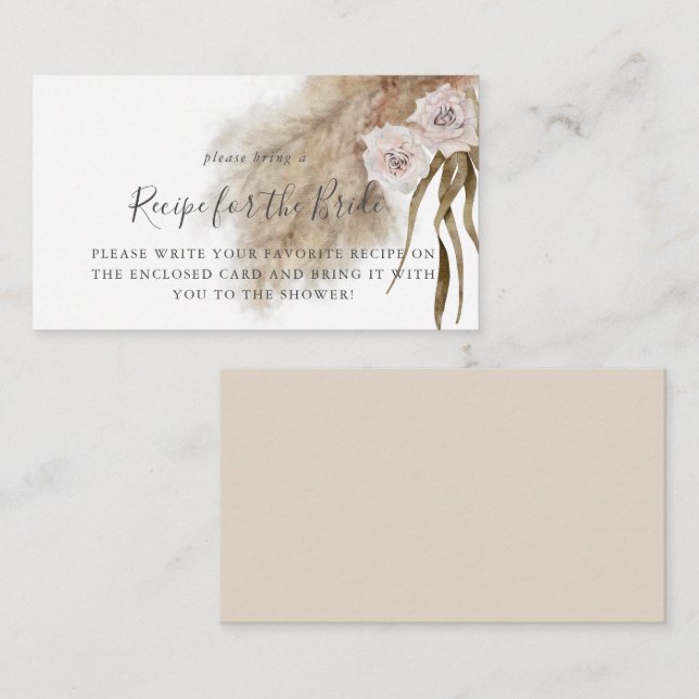 Cartão De Informações Solicitação de Receita de Chá de panela de Grass P (Frente/Verso)