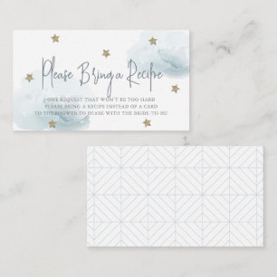 Cartão De Informações Solicitação de Receita de Chá de panela de Nuvens 