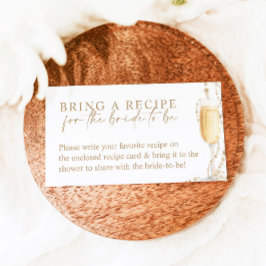 Cartão De Informações Solicitação De Receita De Pérolas E Chás de panela