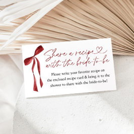 Cartão De Informações Solicitação de Receita do Chá de panela Burgundy