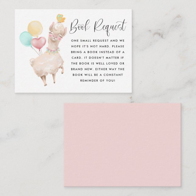 Cartão De Informações Solicitação do Livro de Chás de fraldas do Sweet L (Frente/Verso)