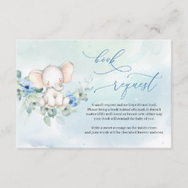 Cartão De Informações Solicitação do livro eucalipto de elefante com aqu