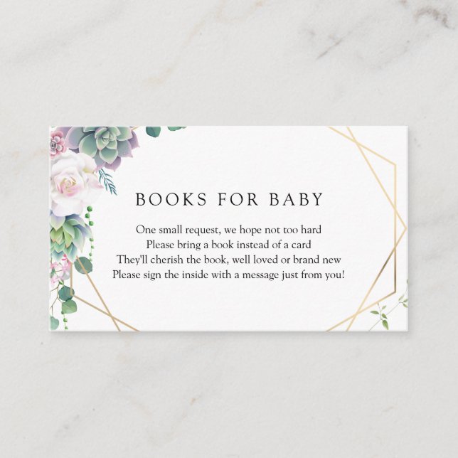 Cartão De Informações Solicitação Dourada de Quadro Bem-sucedida (Frente)