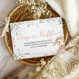 Cartão De Informações Some Bunny Diaper Raffle Insert