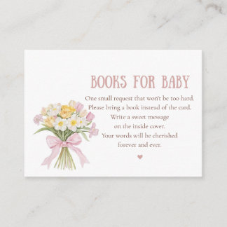 Cartão De Informações Some Bunny is on the way Invitation Set, Girl Bunn