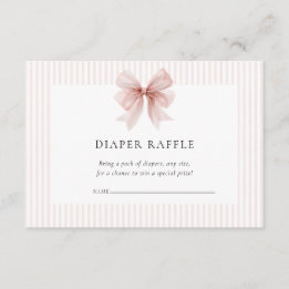 Cartão De Informações Some Bunny Sweet Pink Girl Baby Shower 