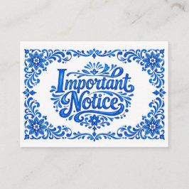 Cartão De Informações Somente adultos!💙🍋 Romance Azul & Limone