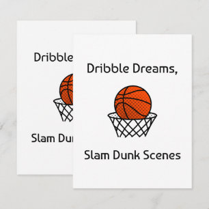 Cartão De Informações Sonhos de Drible, Cenas de Enterro de Basquetebol