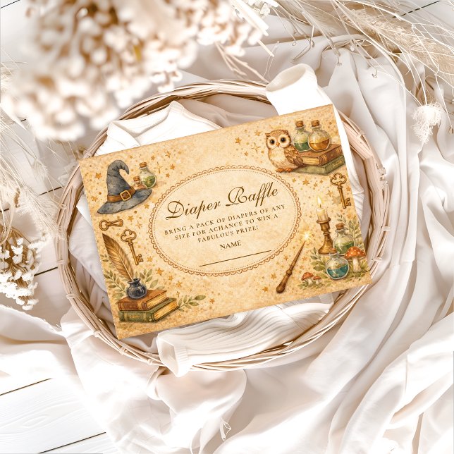 Cartão De Informações Sorteio da Fralda Mágica do Mago Caprichoso (Criador carregado)