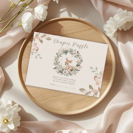 Cartão De Informações Sorteio de Fralas Jantar de Bebê Jogo Urso Fofo