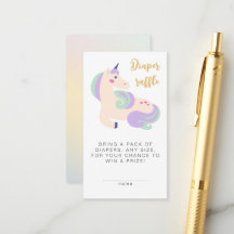 Sorteio de Fraldas de Unicórnio Mágico em Aquarela
