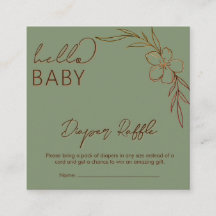 Sorteio de Fraldas Hello Baby em Verde Sage Floral