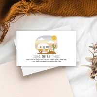 Sorteio de fraldas para chá de bebê em camper retr