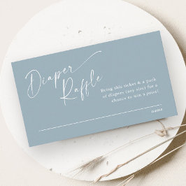 Cartão De Informações Sorteio de Fraldas para Chá de Bebê Menino