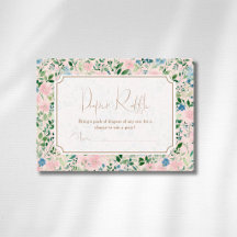 Sorteio de Fraldas Romântico Teal Blush Sage Flora