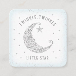 Cartão De Informações Sorteio de Fraldas Twinkle Little Star Chá de Bebê