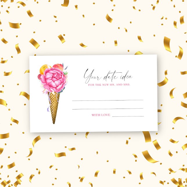 Cartão De Informações Sorvete atualizado - Ideias noturnas de data \ Fra (Criador carregado)