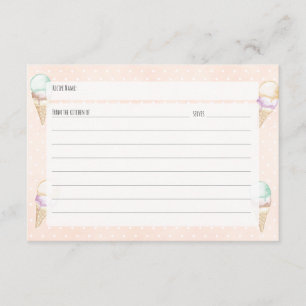 Cartão De Informações Sorvete e placa de recebimento do Bolinhas