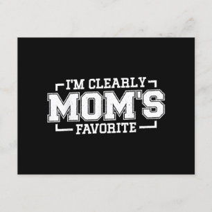 Cartão De Informações Sou claramente Mãe favorita, criança favorita e Fa