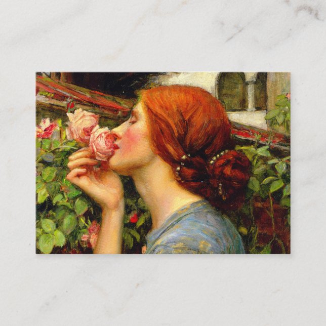 Cartão De Informações Soul of the Rose John William Waterhouse (Frente)