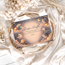 Cartão De Informações Space Rockets Stars Diapper Raffle