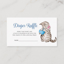 Cartão De Informações Srta. Moppet Kitten Fralda Raffle