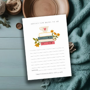 Cartão De Informações Stack Books Aconselhamento Floral Para Chá de pane