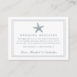 Cartão De Informações Starfish Graceful | Casamento de presentes