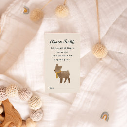 Cartão De Informações Storybook Woodland Amigos Fralda Raffle Gabinete R