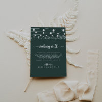 String Luz Verde Casamento Desejando Bem