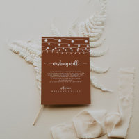 String Luzes Terracotta Casamento Desejando Bem