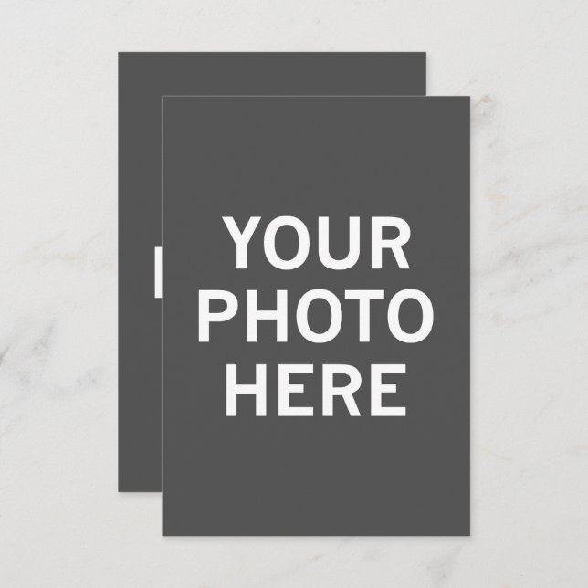 Cartão De Informações Sua Foto Aqui (Frente/Verso)