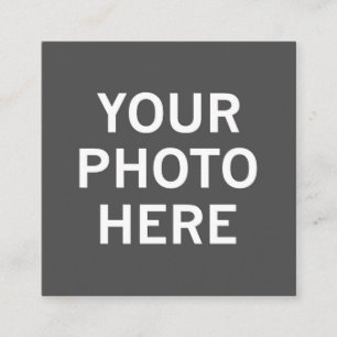 Cartão De Informações Sua Foto Aqui