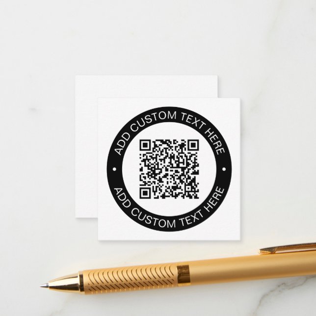 Cartão De Informações Substitua pelo seu próprio código QR ou imagem car (Frente/Verso In Situ)