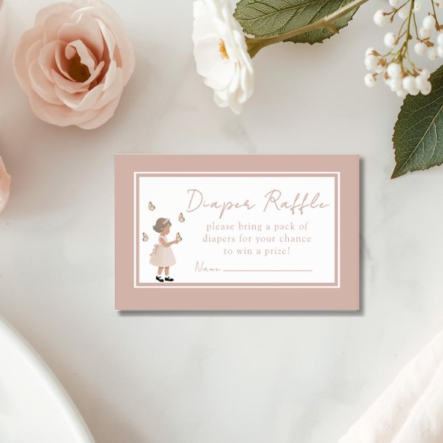 Cartão De Informações Sugar, Spice & Everything Nice Diaper Raffle Card (Criador carregado)