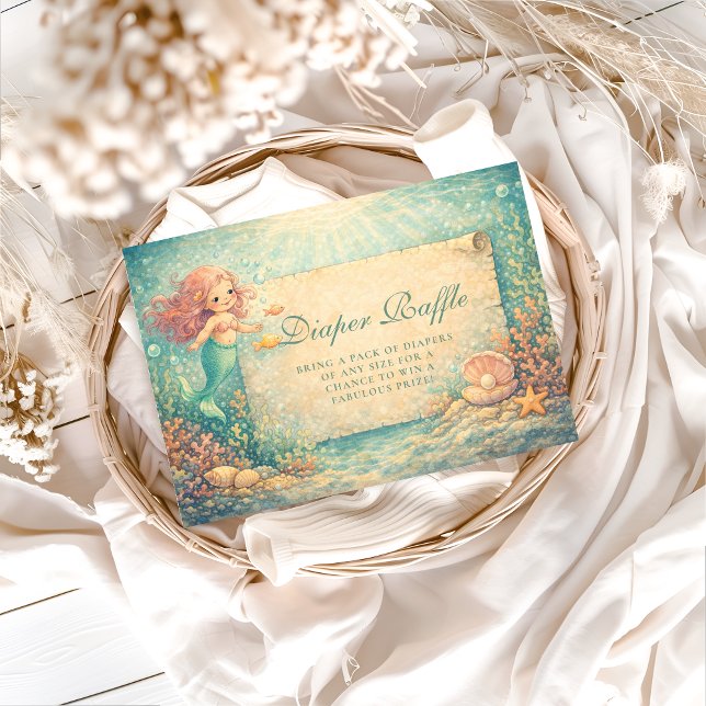 Cartão De Informações Sunlit Mermaid Reef Diapper Raffle (Criador carregado)