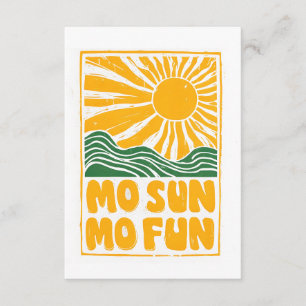 Cartão De Informações Sunny Fun Fiesta