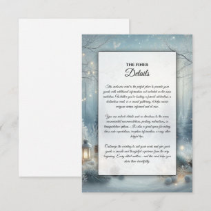 Cartão De Informações Sussurros de um solstício de inverno