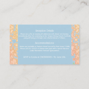 Cartão De Informações Sweet dezesseis Fairytale Princesa Espanhola