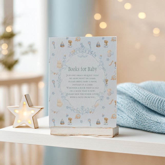 Cartão De Informações Sweet Little Mouse Baby Shower Enclosure Card (Criador carregado)