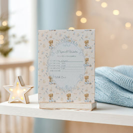 Cartão De Informações Sweet Little Mouse Baby Shower Enclosure Card