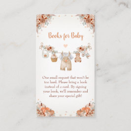 Cartão De Informações Sweet Little Pumpkin Autumn Baby Shower 