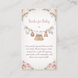 Cartão De Informações Sweet Little Pumpkin Autumn Baby Shower