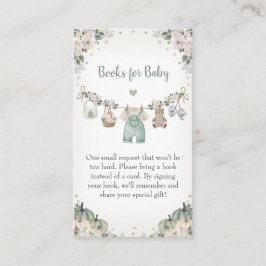 Cartão De Informações Sweet Little Pumpkin Autumn Baby Shower